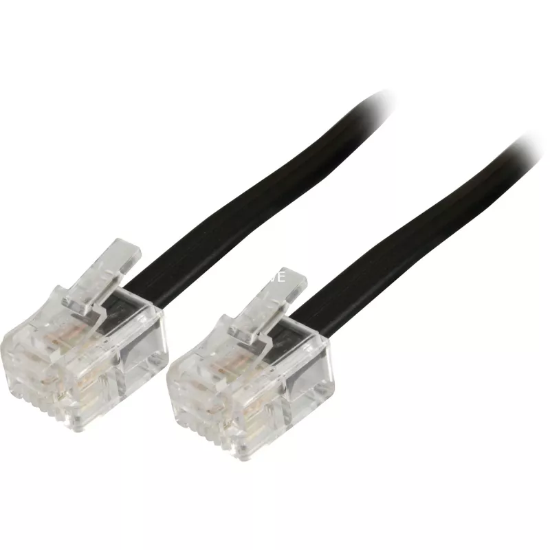 Modułowy kabel telefoniczny Goobay 50317 RJ-11 RJ-11 3 m czarny