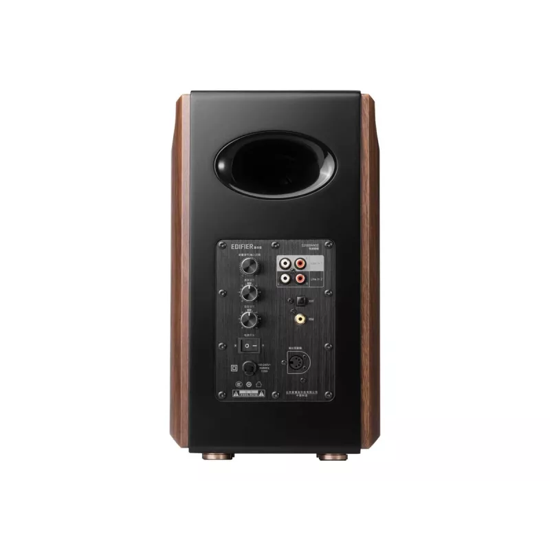 Głośnik Edifier S2000MKIII 2.0, 130 W RMS, przewodowy i bezprzewodowy, czarny/drewniany