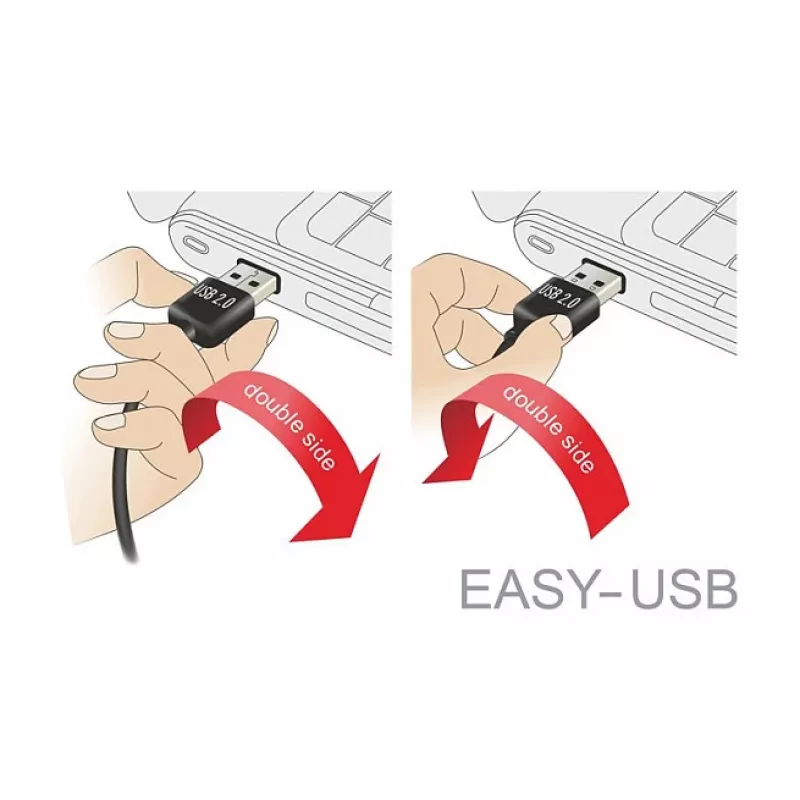 Kabel USB DeLOCK 83853 USB 2.0 2 m USB A Micro-USB B Czarny