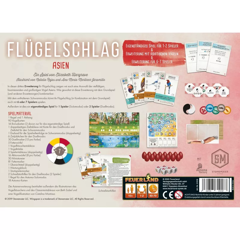 Wingspan: Asien-Expansion, rozszerzenie gry planszowej