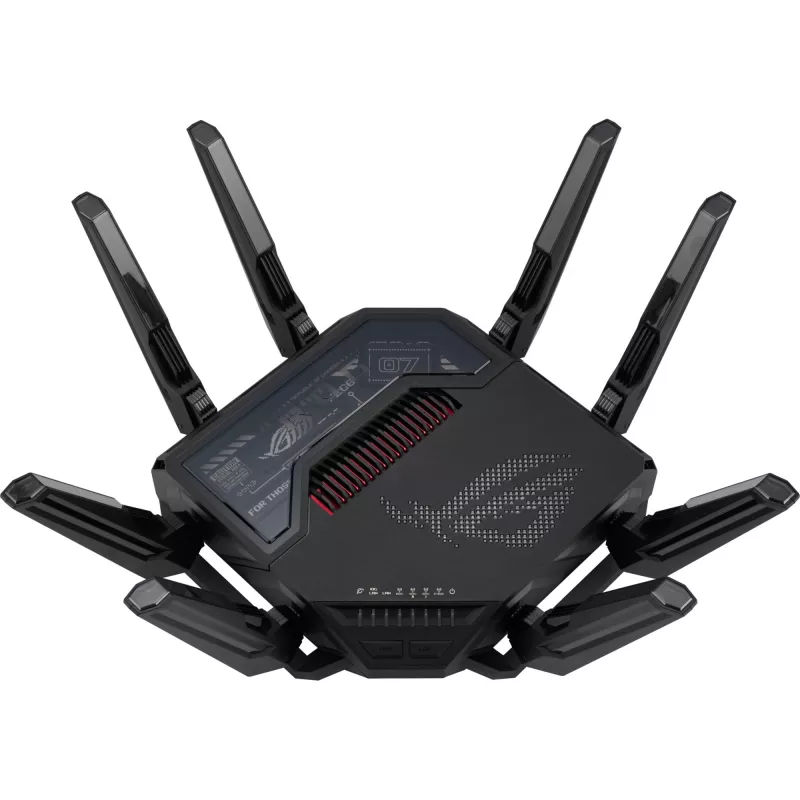 ASUS ROG Rapture GT-BE98 router bezprzewodowy 10 Gigabit Ethernet Quad-band (2.4 GHz / 5 GHz-1 / 5 GHz-2 / 6 GHz) Czarny