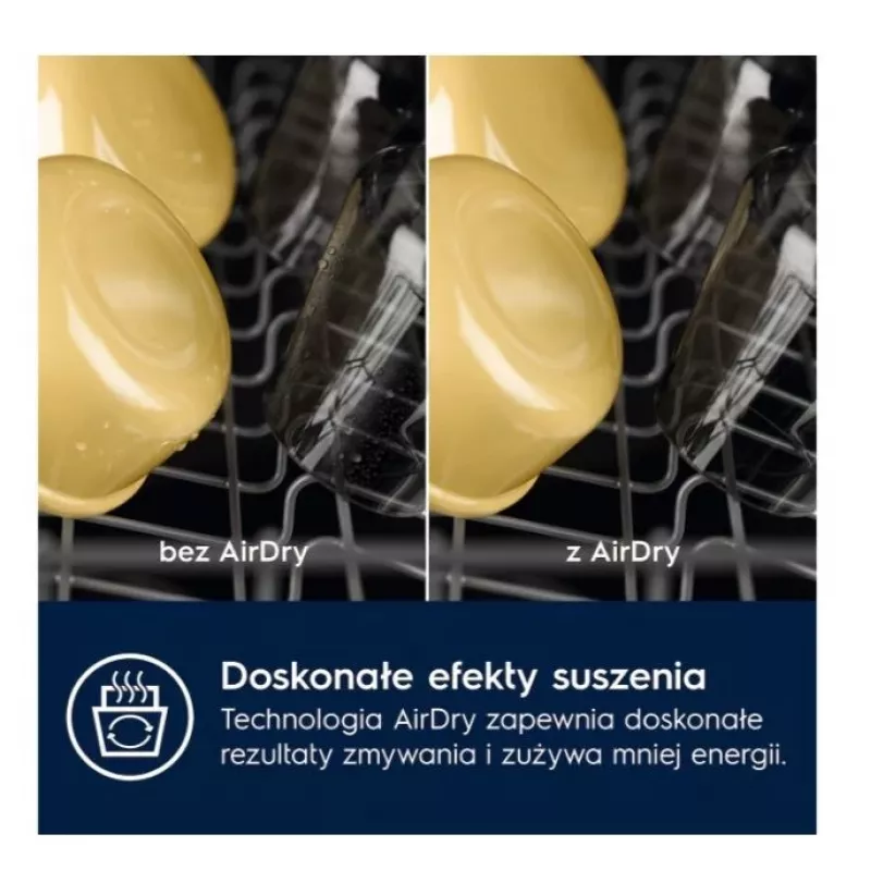 Zmywarka do zabudowy Electrolux EES48401L — 600 mm, 13–14 kompletów, klasa energetyczna A, 10,5 l/cykl