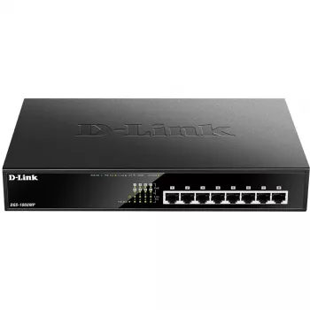 Niezarządzalny przełącznik D-Link DGS-1008MP 8-portowy desktop Gigabit z maks. PoE