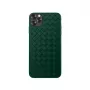 Ochronne miękkie etui Devia do iPhone 11 Pro Max z wzorem plecionki, zielone