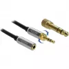 Kabel audio 3,5 mm DeLOCK 85780 1 m czarno-szary