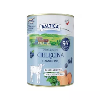BALTICA regional flavours Cielęcina z jagnięciną - mokra karma dla psów - 400g