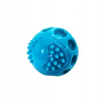 Zabawka dla psa Hilton Squeak Ball 6,3 cm — gumowa piszcząca piłka, 1 sztuka, niebieska, odpowiednia dla wszystkich ras