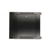 Szafa wisząca Extralink Rack 6U 600x600 AZH czarna, montaż na ścianie, typ uchylny