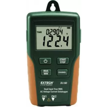 EXTECH DL160 V/AC - A/AC-Dual TrueRMS-Data Logger, 2-kanałowy, 10 - 600 V/AC, 10 - 200 A/AC, CAT III 60 (DL160)
