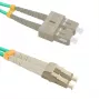 Kabel światłowodowy Qoltec 54348 1 m LC SC Zielony