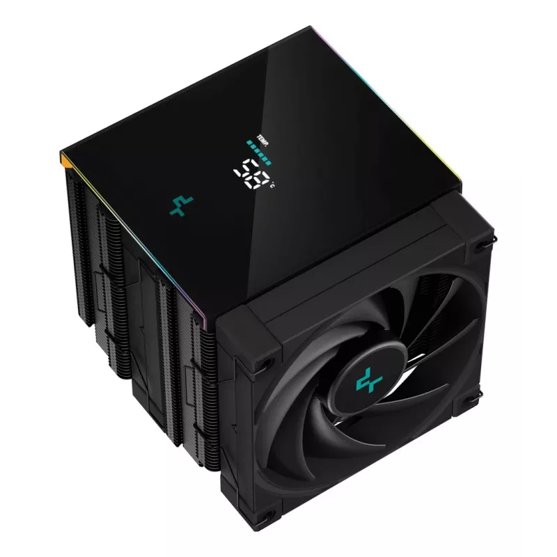 Chłodnica powietrza procesora DeepCool AK620 DIGITAL 12 cm Czarny 1 szt.
