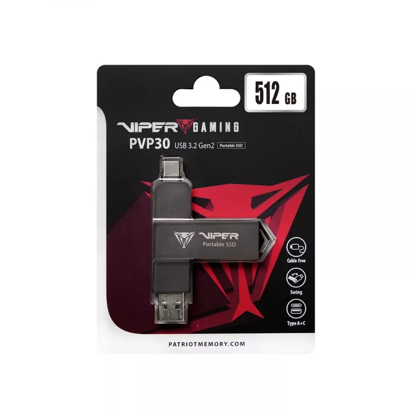 Dysk SSD Patriot 512 GB zewnętrzny 2,5 cala USB 3.2 PVP30