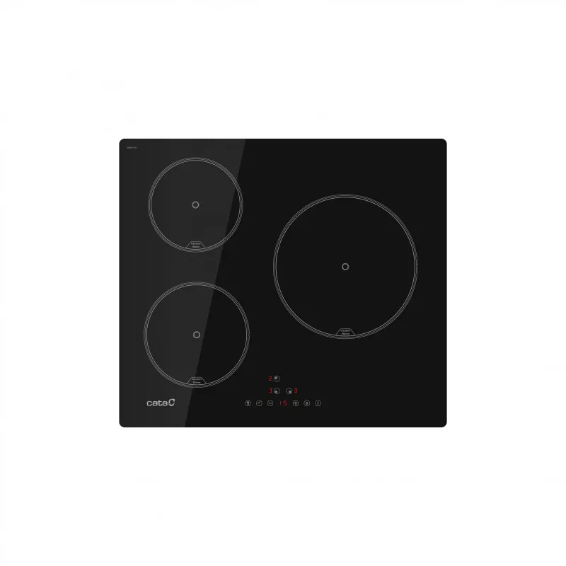 Płyta indukcyjna CATA | IB 6403E2 BK | Indukcja | Liczba pól grzewczych 3 | Dotykowy | Timer | Czarny