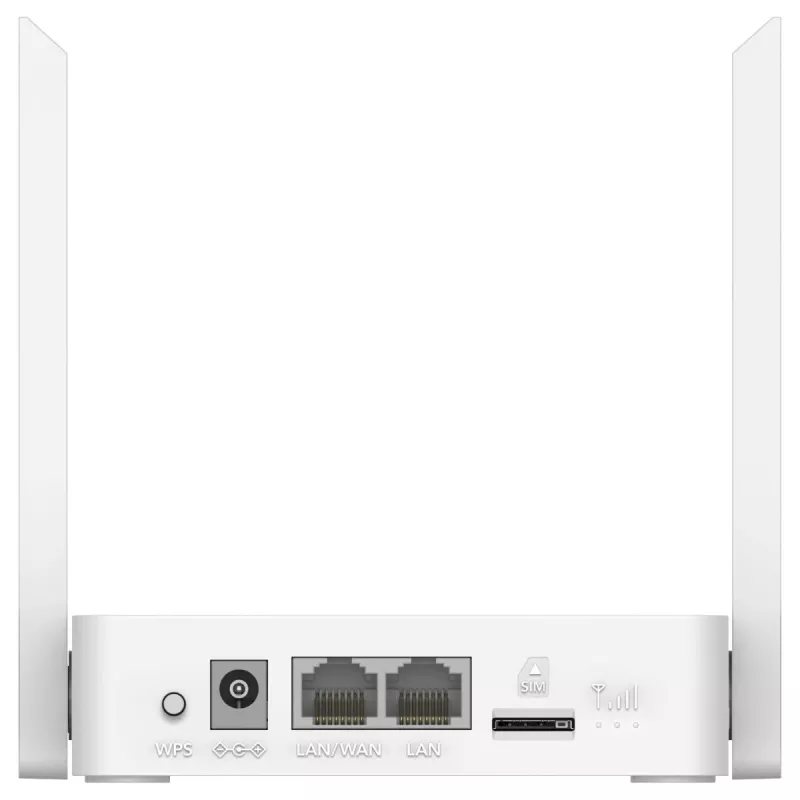 Bezprzewodowy router stołowy Cudy LT300_EU — 300 Mbps, jednopasmowe 2.4 GHz, NanoSIM, 1 WAN, 4 porty LAN