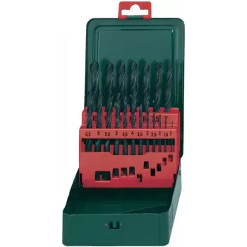 Zestaw wierteł Metabo HSS Metal 19 szt. DIN 338, chwyt cylindryczny (627151000)