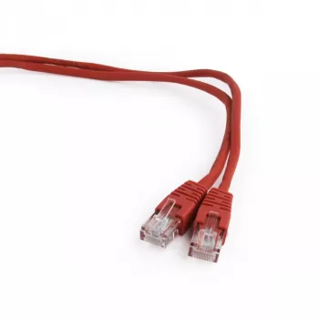 Kabel krosowy kat.5e, 5M czerwony z zalewaną osłoną