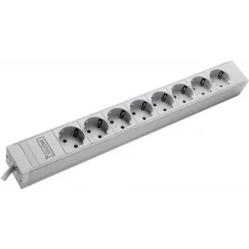 Jednostka dystrybucji zasilania DIGITUS DN-19 PDU-8 230 V, 8 gniazd, do montażu w szafie rack