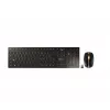 CHERRY DW 9100 cienki klawiatura Z myszą Uniwersalna RF Wireless + Bluetooth AZERTY Francuski Czarny
