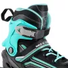 Nils Extreme NH18190 2IN1 Skates Czarny/niebieski SIZE. M (34-38)) Z wymiennymi łyżwami hokejowymi