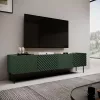 4D szafka RTV ONDA 200x40xH54.35 zielony (stojąca lub montowana na ścianie)