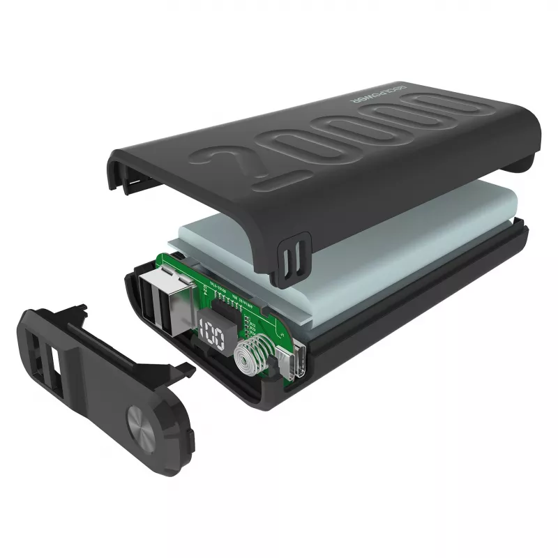 Powerbank RealPower PB-20000 PD czarny (323369)