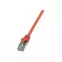Logilink - kabel krosowy - RJ-45 (M) do RJ-45 (M) - 7,5 m - foliowana nieekranowana skrętka (F/UTP) - CAT 5e - czerwony (CP1084S)