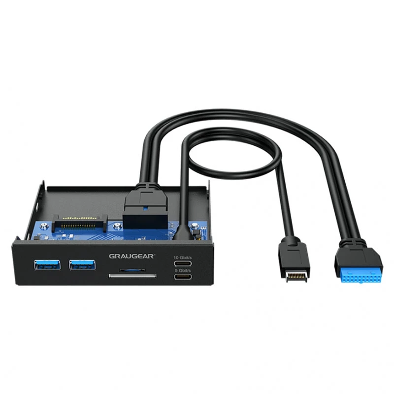 Graugear USB-HUB+Kartenleser Multi Front Panel, Type-C USB retail (G-MP01CR)