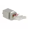 Moduł keystone DELOCK 86404 — RJ-45 srebrny, 38,5×22,3×17,3 mm