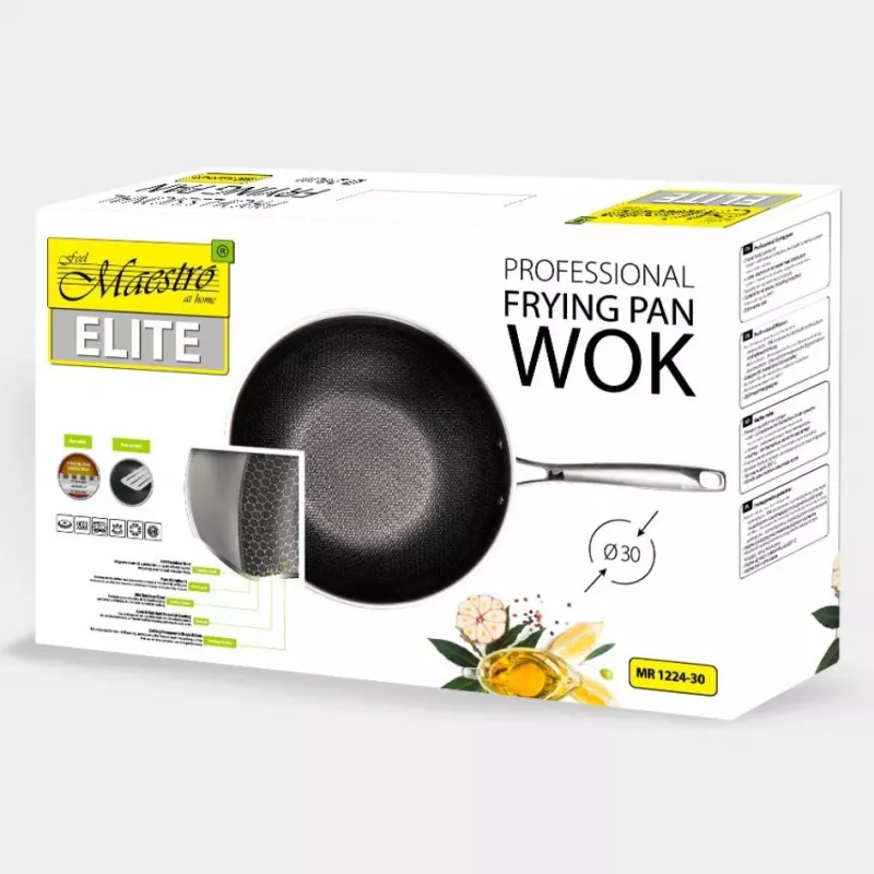 PATELNIA / WOK MAESTRO PROFESSIONAL 30 cm