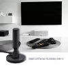 Wewnętrzna antena telewizyjna QOLTEC 57016 DVB-T2 — kompaktowa konstrukcja do cyfrowego odbioru naziemnego