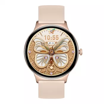 Smartwatch Colmi V89 Gold z Bluetooth i monitorem pracy serca