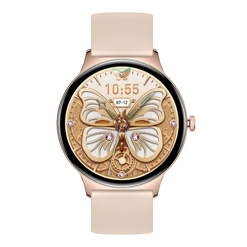 Smartwatch Colmi V89 Gold z Bluetooth i monitorem pracy serca