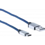 Kabel USB ShiverPeaks BS14-50030 2m USB A USB C Niebieski