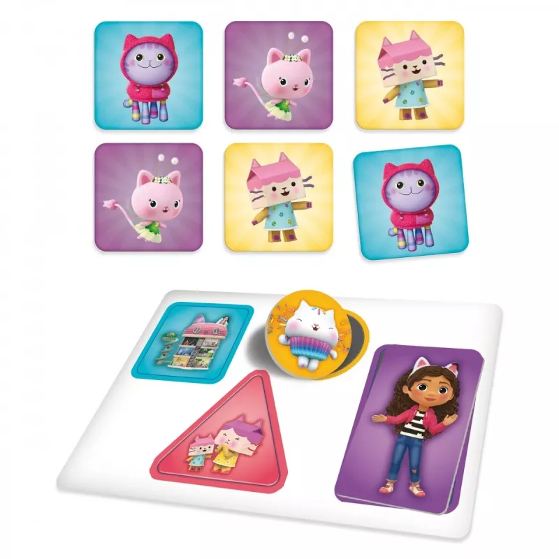 Biurko z grami dla dzieci Lisciani Biurko z grami - Koci Domek Gabi, interaktywne biurko edukacyjne