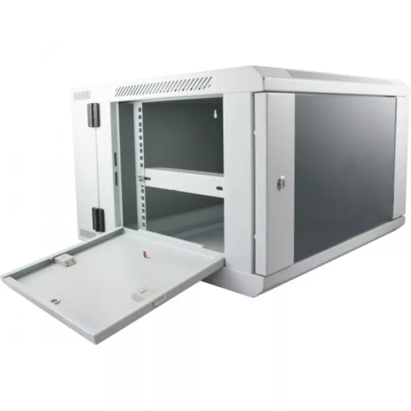 Szafa rack ALLNET SMB6612 Szara 33 kg, obudowa serwerowa/sieciowa, kompaktowa szafa stojąca