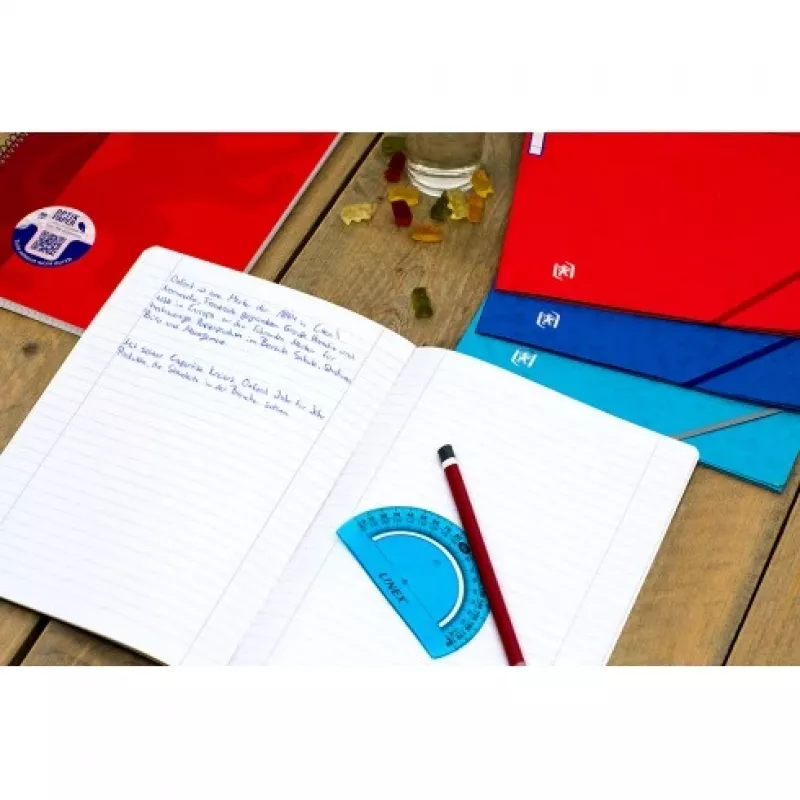 Oxford College Notes A4+ 220 x 295 mm 80 kartek w kratkę z marginesem L