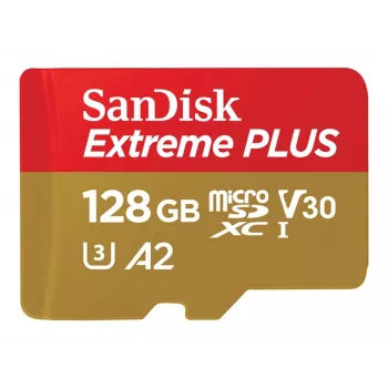 Western Digital Extreme Plus Microsdxc 128GB+SD Adapter 200MB/S 90MB/S A2 C10 V3 (SDSQXBD-128G-GN6MA)