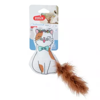 ZOLUX Chatouille Kot z piórkami i kocimiętką - zabawka dla kota - 13cm