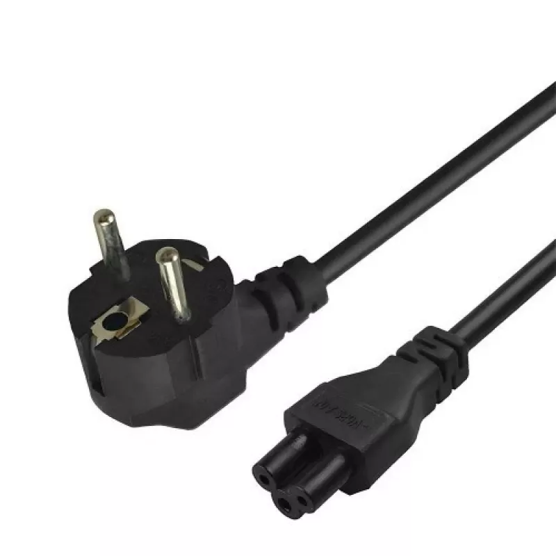 Kabel zasilający Savio Strom IEC 60320 C5 CEE 7/7 3 m czarny złącze C5 wtyczka typu C