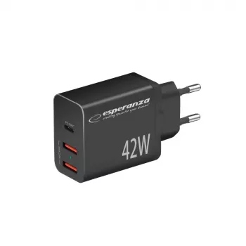 Ładowarka sieciowa Esperanza EZC106K 42 W czarna