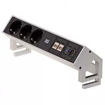 Listwa zasilająca Bachmann 3x Schuko 2x CAT6 1x HDMI 1x USB3.0 902.502