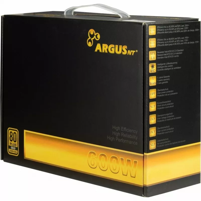 Zasilacz Inter-Tech Argus GPS-600 600W 80+ Gold