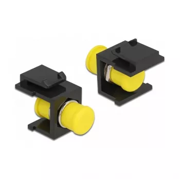 Moduł keystone DELOCK 86851, płaskie złącze FC, czarny, 16,5×24×21,8 mm