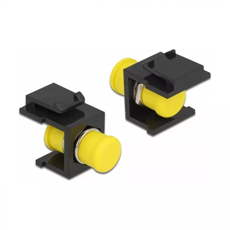 Moduł keystone DELOCK 86851, płaskie złącze FC, czarny, 16,5×24×21,8 mm
