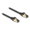 Kabel sieciowy DeLOCK RJ45 Cat.6A męski do męskiego S/FTP 0,3 m Czarny
