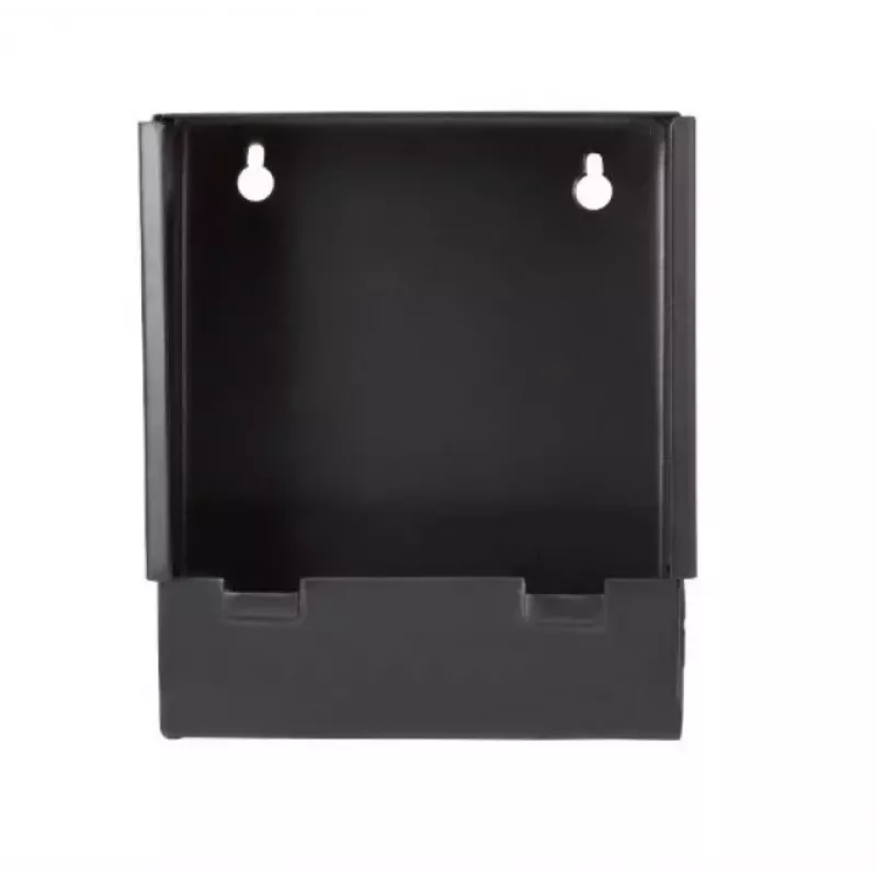 Metalowa pułapka na pociski broń.pl K-14-3 14x14 cm płaska, 1.25 mm, czarna, uchwyt ścienny lub podstawa