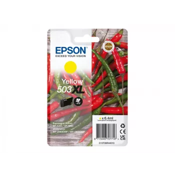 Wkład atramentowy Epson 503XL żółty, oryginalny wysoka (XL) wydajność, 6,4 ml, pojedyncze opakowanie