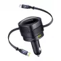 Ładowarka samochodowa Baseus Enjoyment Max 90W z portami USB-C, Lightning i USB-A