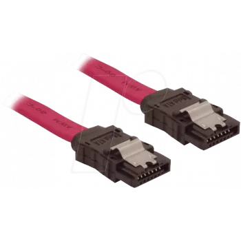 Kabel SATA LOGON TAKA100MET 1 m SATA 7-pin czarny czerwony