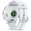 Smartwatch GARMIN Venu 3 — 1,4-calowy AMOLED, koperta 45 mm, GPS, Wi‑Fi, 8 GB, srebrno-biały, pasek silikonowy